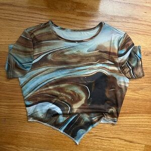 Abstract Swirl Women's Top